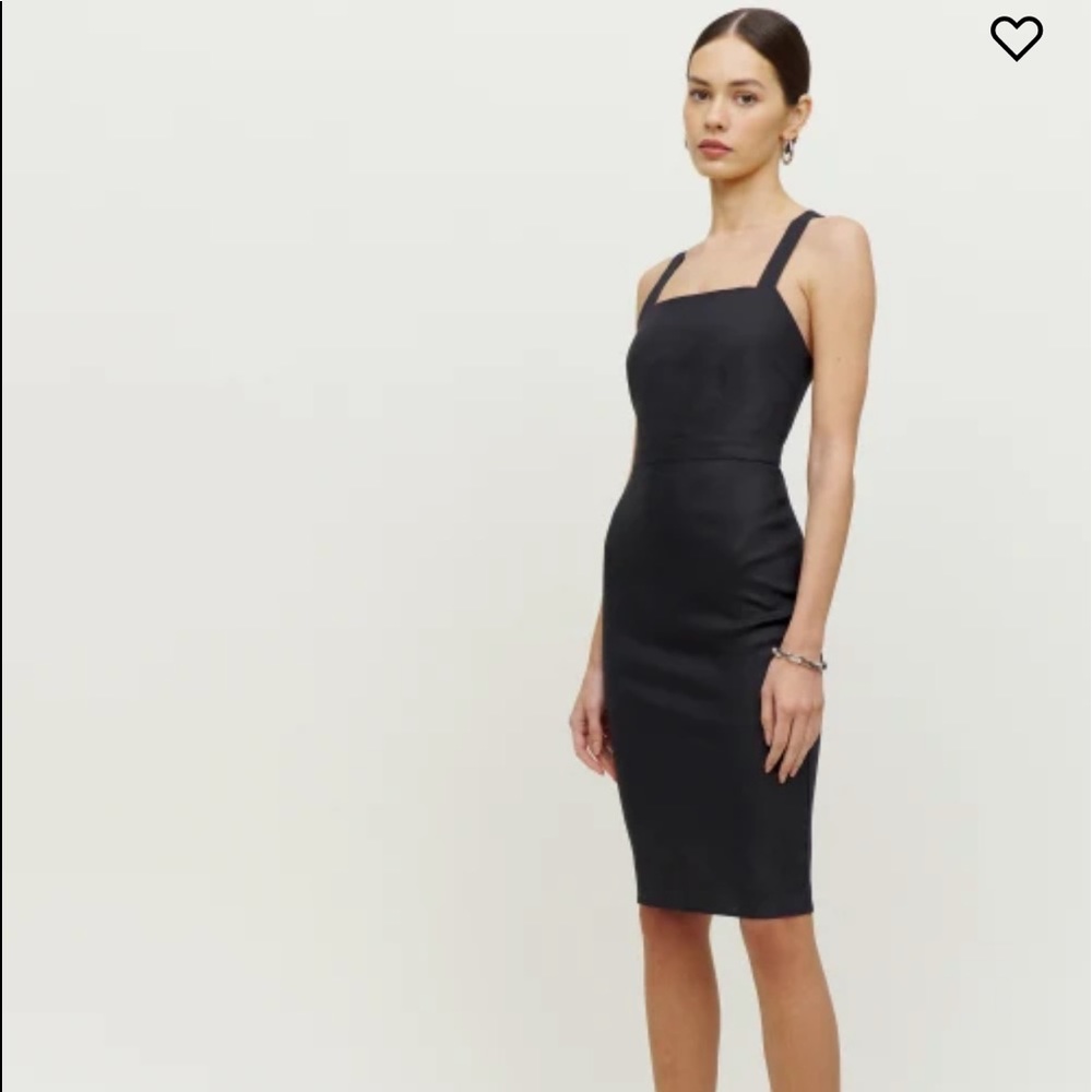 Reformation Ereka Black Dress